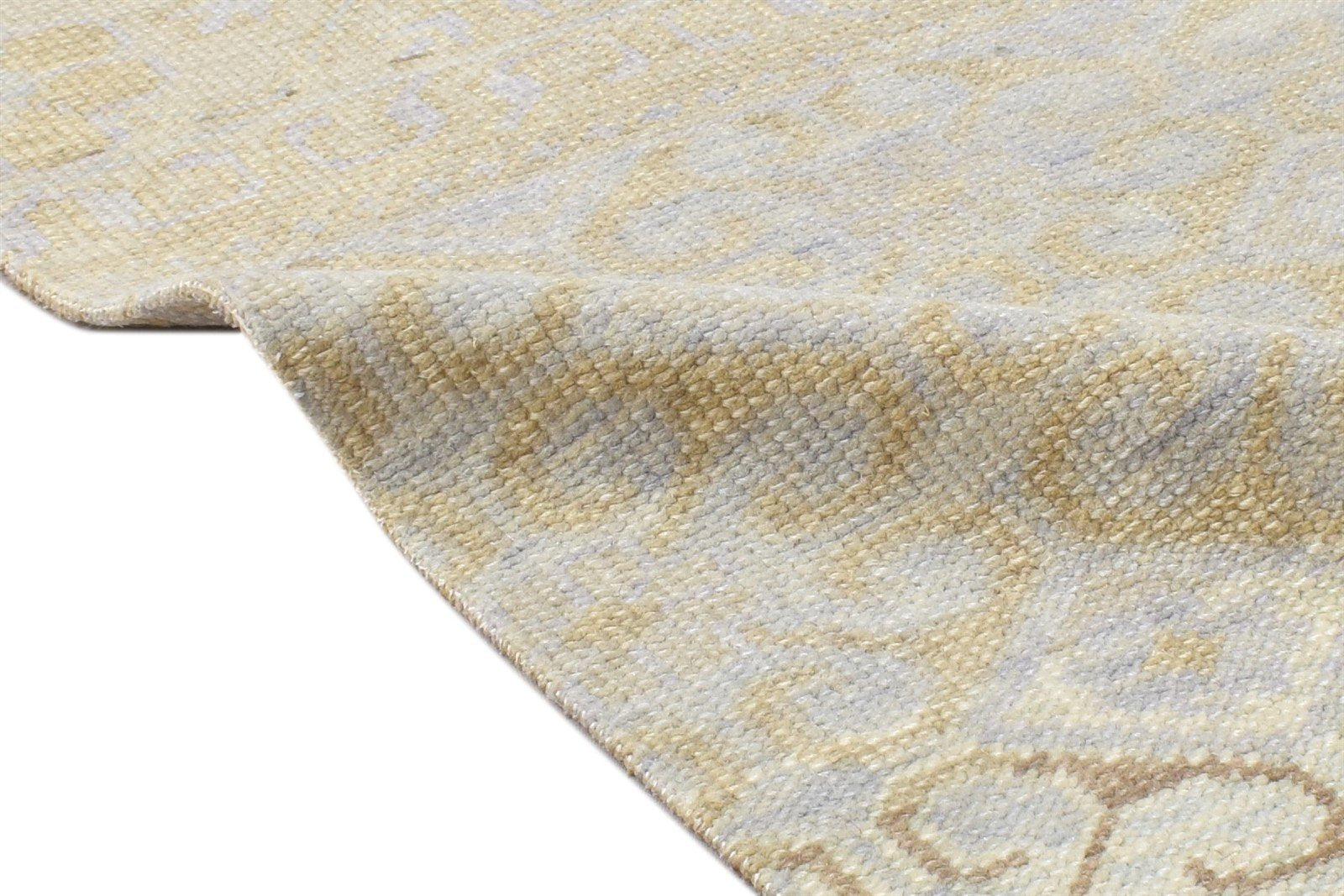 Hand Knotted Beige Wool Rug 2' X 3' Persian Bokhara Oriental Small Carpet 7864117985429