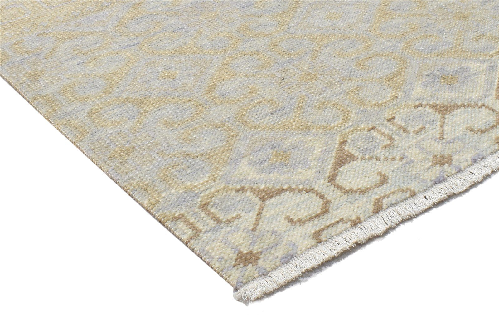 Hand Knotted Beige Wool Rug 2' X 3' Persian Bokhara Oriental Small Carpet 7864117985429