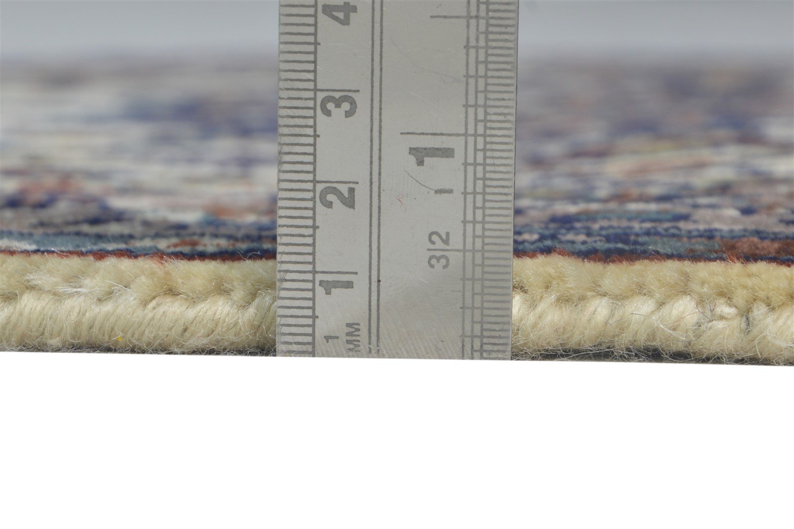Hand Knotted Beige Wool Rug 2' X 4' Persian Nain Oriental Small Carpet 7864678547605