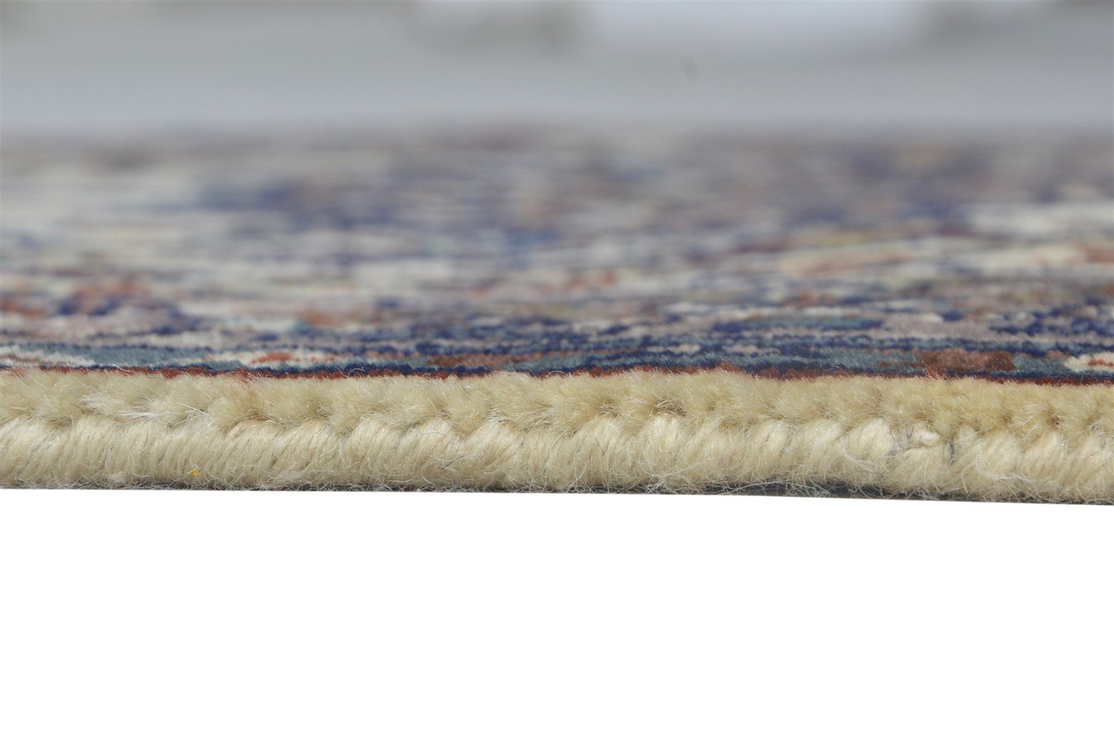 Hand Knotted Beige Wool Rug 2' X 4' Persian Nain Oriental Small Carpet 7864678547605