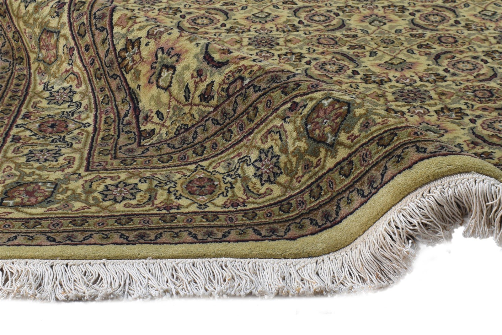 Hand Knotted Beige Wool Rug 4' X 6' Persian Bijar Oriental Room Size Carpet 7864667275413