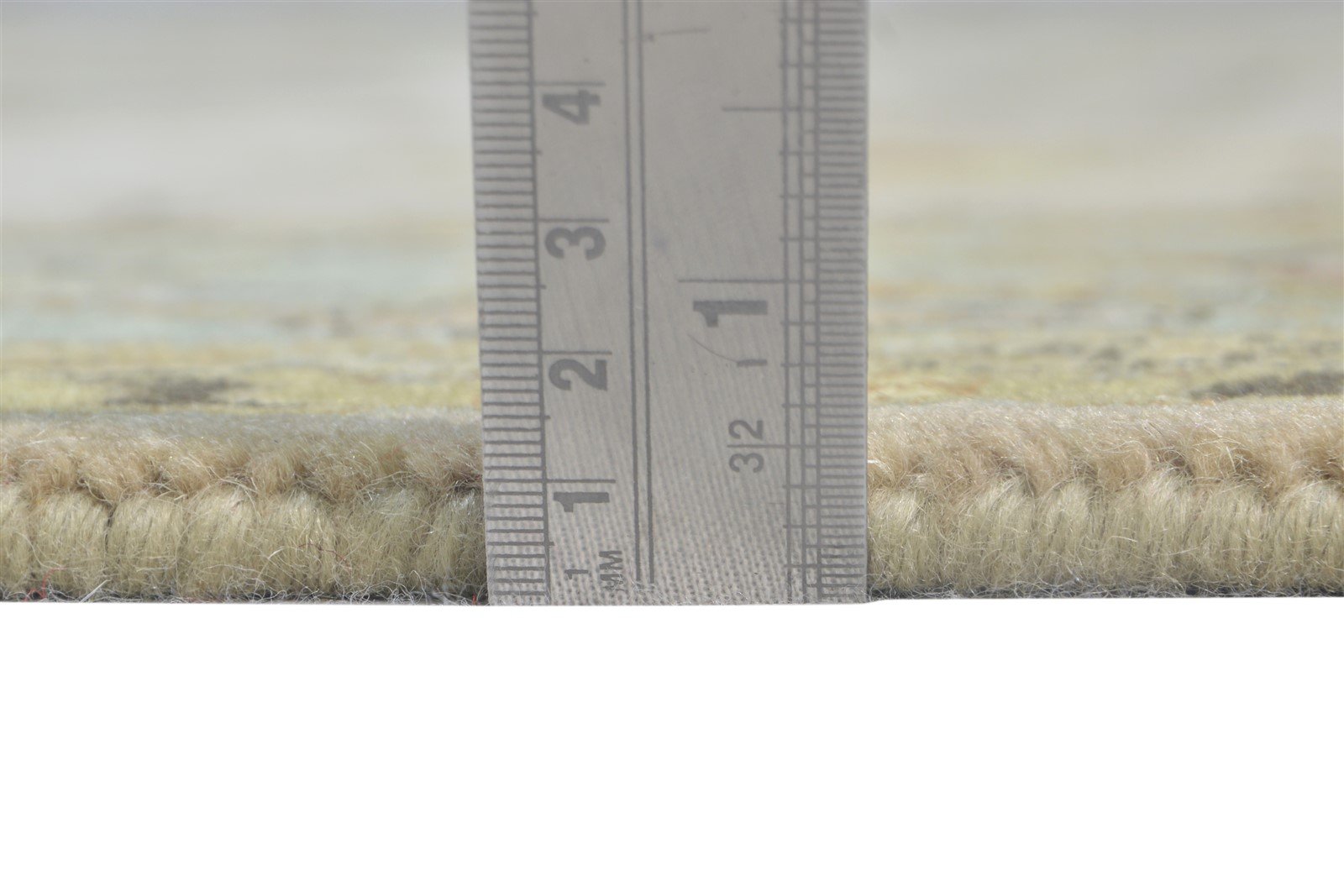 Hand Knotted Beige Wool Rug 5X8 Persian Sarouk-Indian Oriental Room Size Carpet 7864950161557