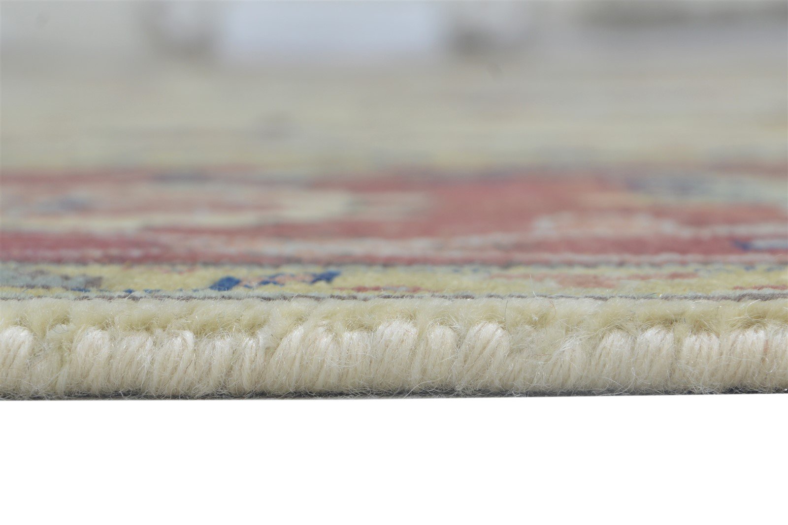 Hand Knotted Beige Wool Rug 9' X 12' Persian Kashan Oriental Large Carpet 7864195580053