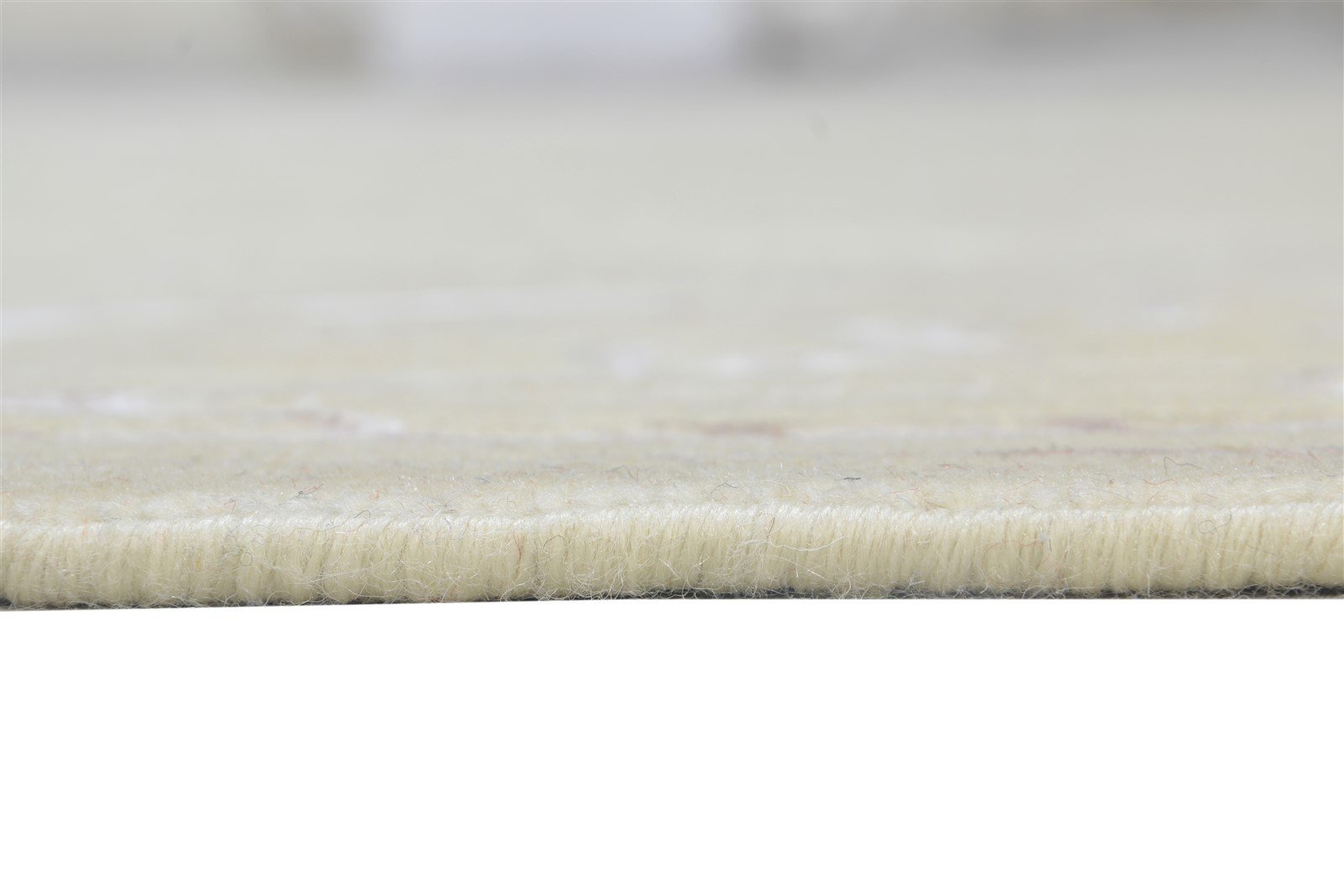 Hand Knotted Beige Wool / Silk Rug 6X10 Persian Mughal Oriental Room Size Carpet 7864908185749