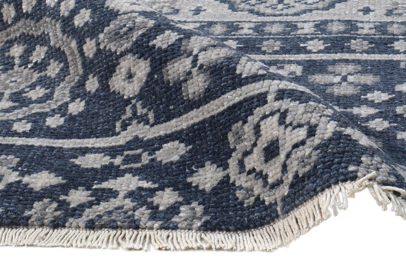 Hand Knotted Black Wool Rug 2' X 2' Persian Oushak Oriental Small Carpet 7865160695957