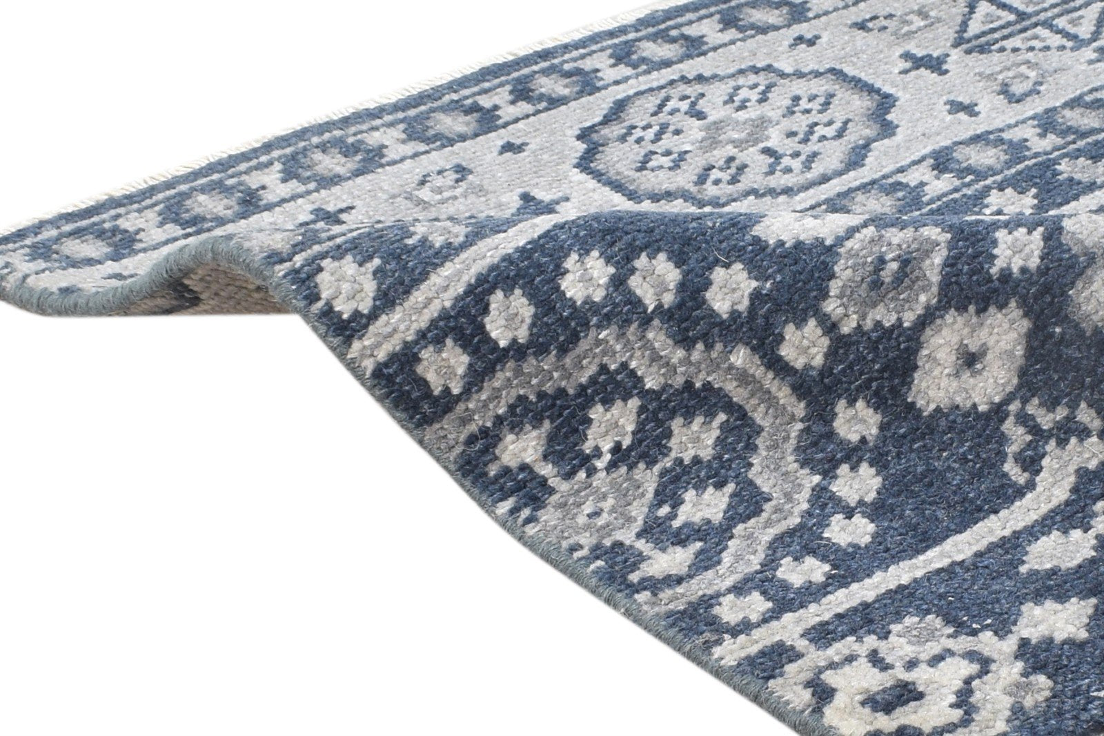 Hand Knotted Black Wool Rug 2' X 2' Persian Oushak Oriental Small Carpet 7865160695957