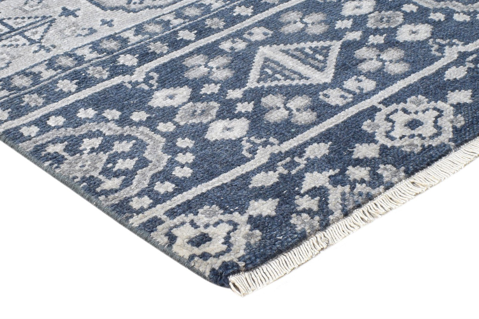 Hand Knotted Black Wool Rug 2' X 2' Persian Oushak Oriental Small Carpet 7865160695957