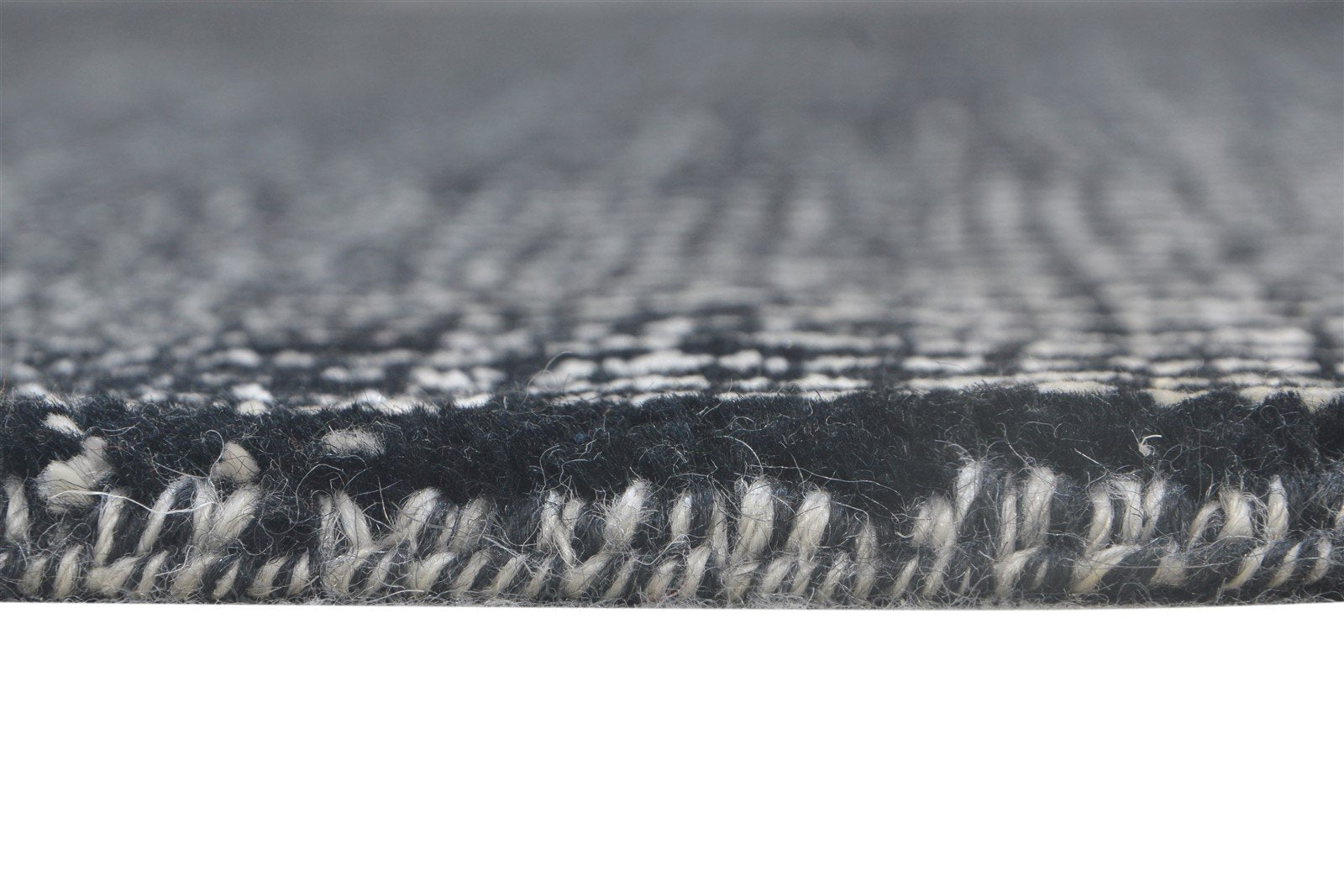 Hand Knotted Black Wool Rug 6' X 9' Modern Agra Grass Trellis Large Carpet 7865149554837