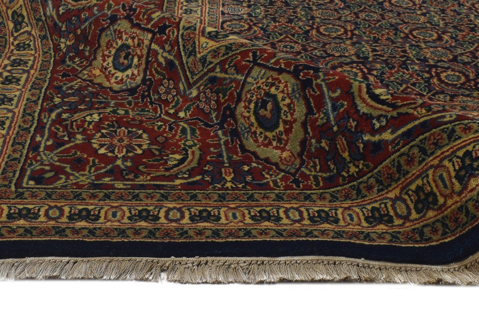 Hand Knotted Black Wool Rug 8' X 10' Persian Bijar Oriental Large Carpet 7864638406805