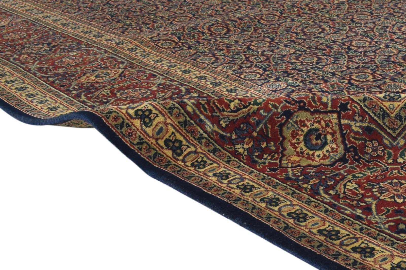 Hand Knotted Black Wool Rug 8' X 10' Persian Bijar Oriental Large Carpet 7864638406805