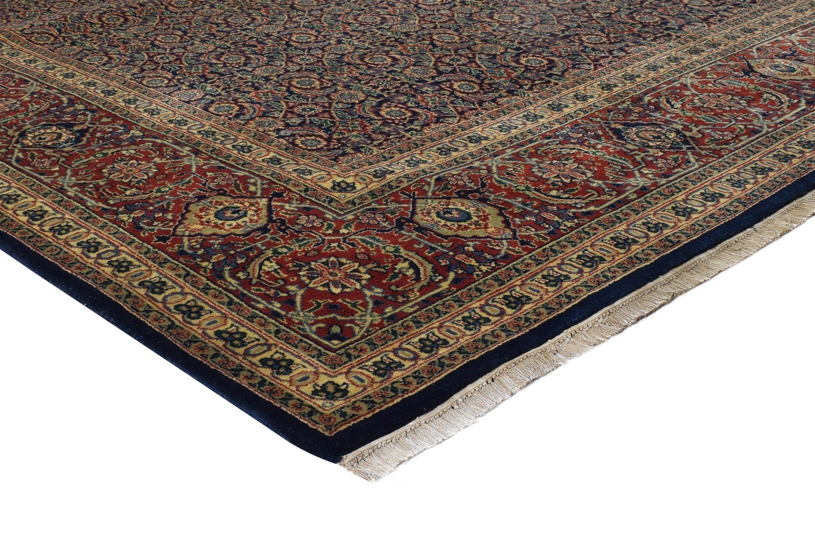 Hand Knotted Black Wool Rug 8' X 10' Persian Bijar Oriental Large Carpet 7864638406805