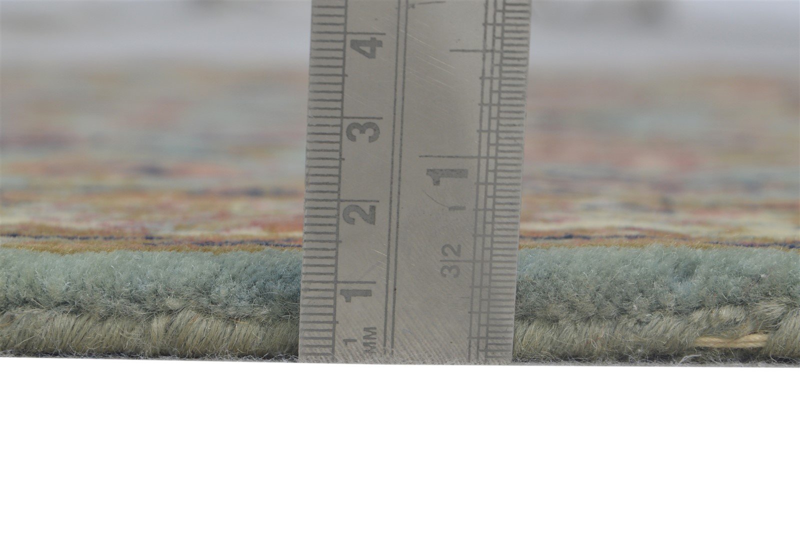 Hand Knotted Blue Wool Rug 3' X 5' Persian Kashan Oriental Small Carpet 7864680743061