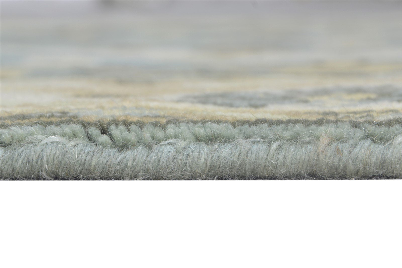 Hand Knotted Blue Wool Rug 4' X 6' Persian Oushak Oriental Room Size Carpet 7865145131157