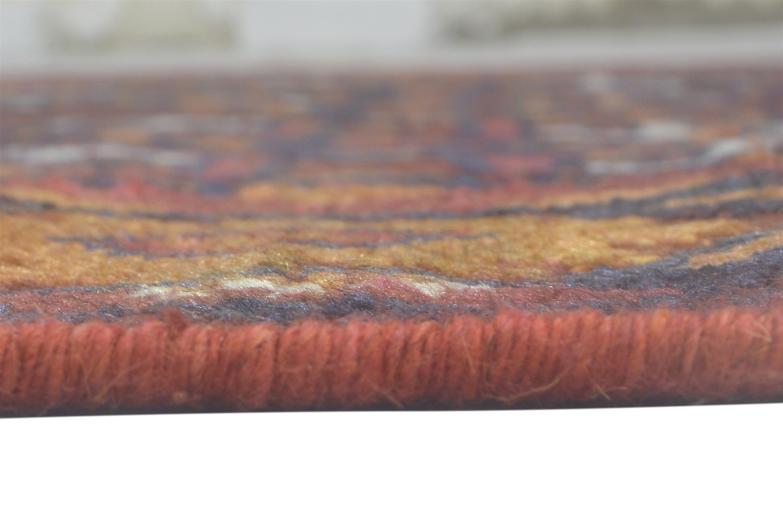 Hand Knotted Blue Wool Silk Rug 6X9 Persian Herati Oriental Room Size Carpet 7864088101013