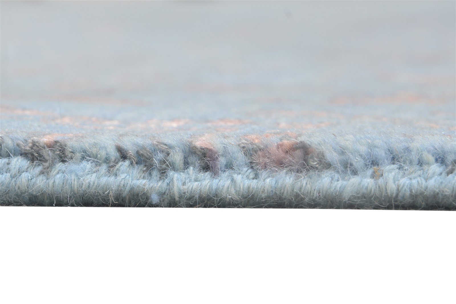 Hand Knotted Blue Wool / Silk Rug 9X12 Modern American Abstract Extra Large 7864622350485