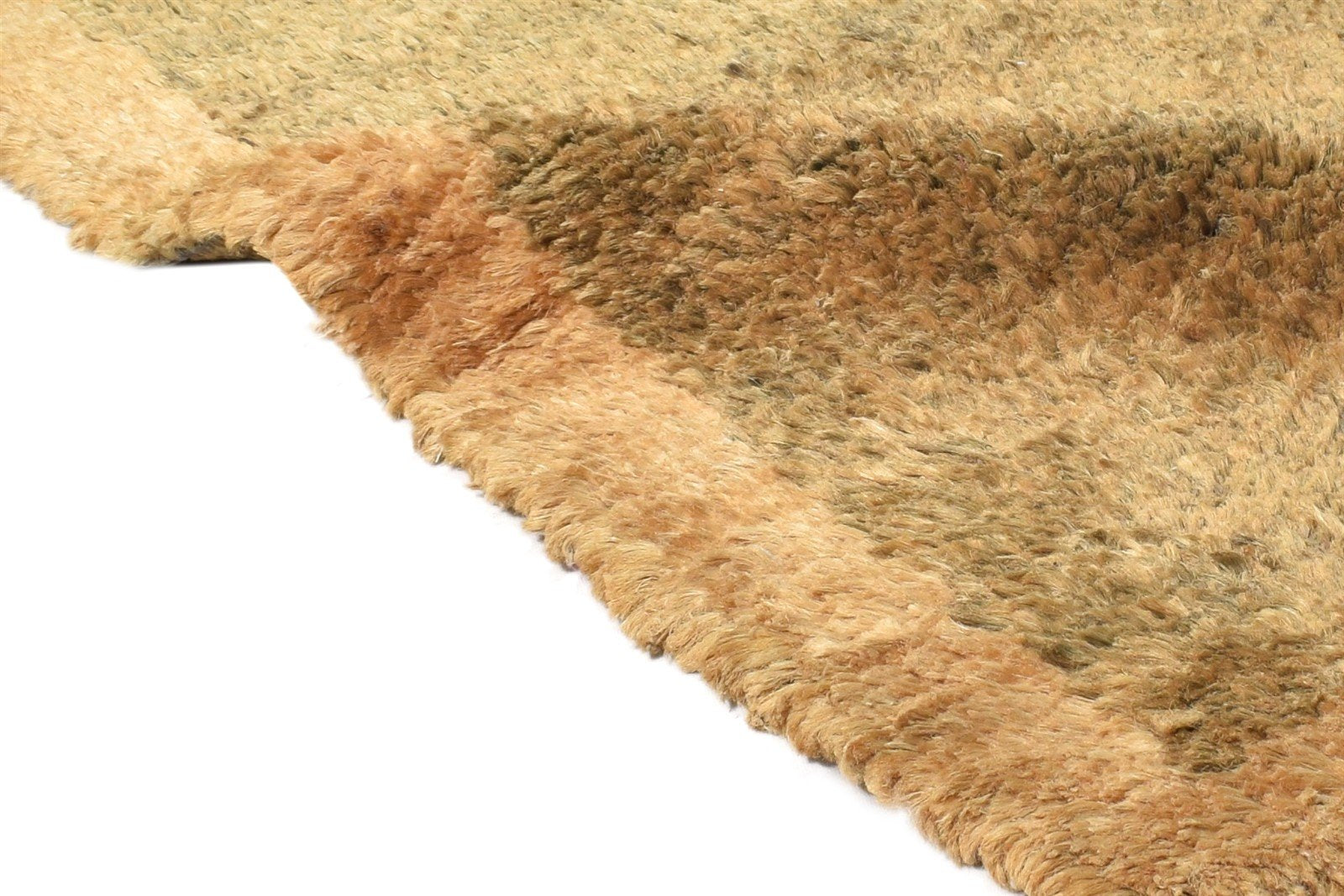 Hand Knotted Brown Hemp Rug 2' X 3' Modern Scandinavian Bordered Small Carpet 7865141330069