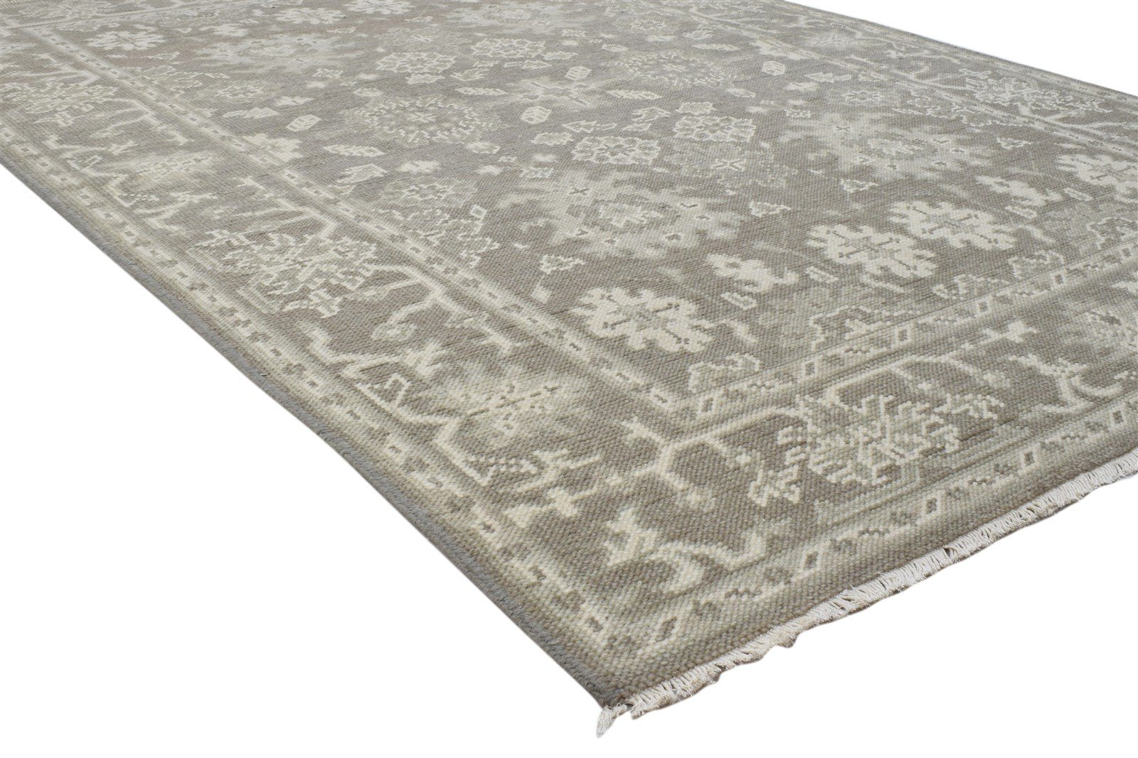 Hand Knotted Brown Wool Rug 5' X 7' Persian Oushak Oriental Room Size Carpet 7860689895573