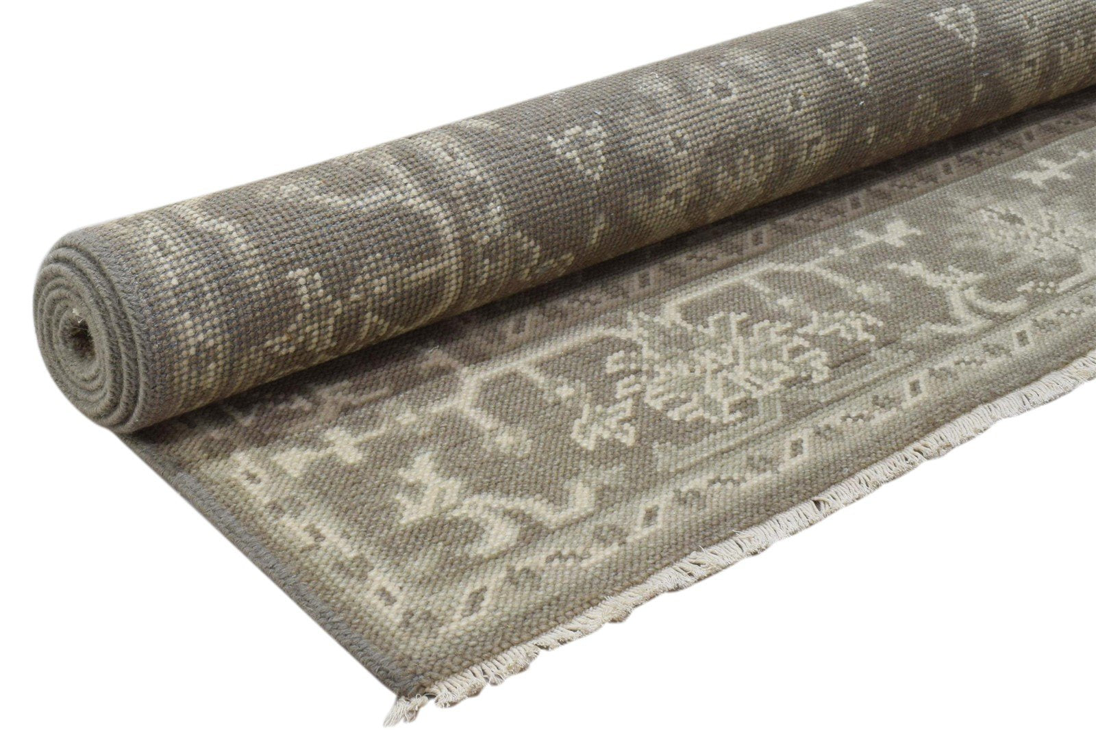 Hand Knotted Brown Wool Rug 5' X 7' Persian Oushak Oriental Room Size Carpet 7860689895573
