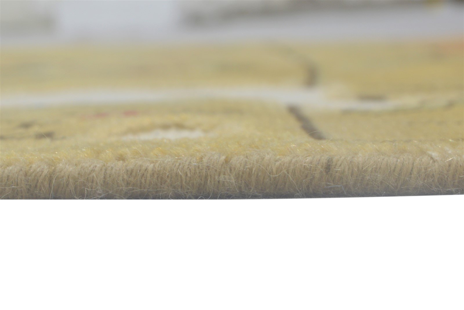 Hand Knotted Brown Wool Rug 5' X 8' Erased Oushak Abstract Room Size Carpet 7864088166549