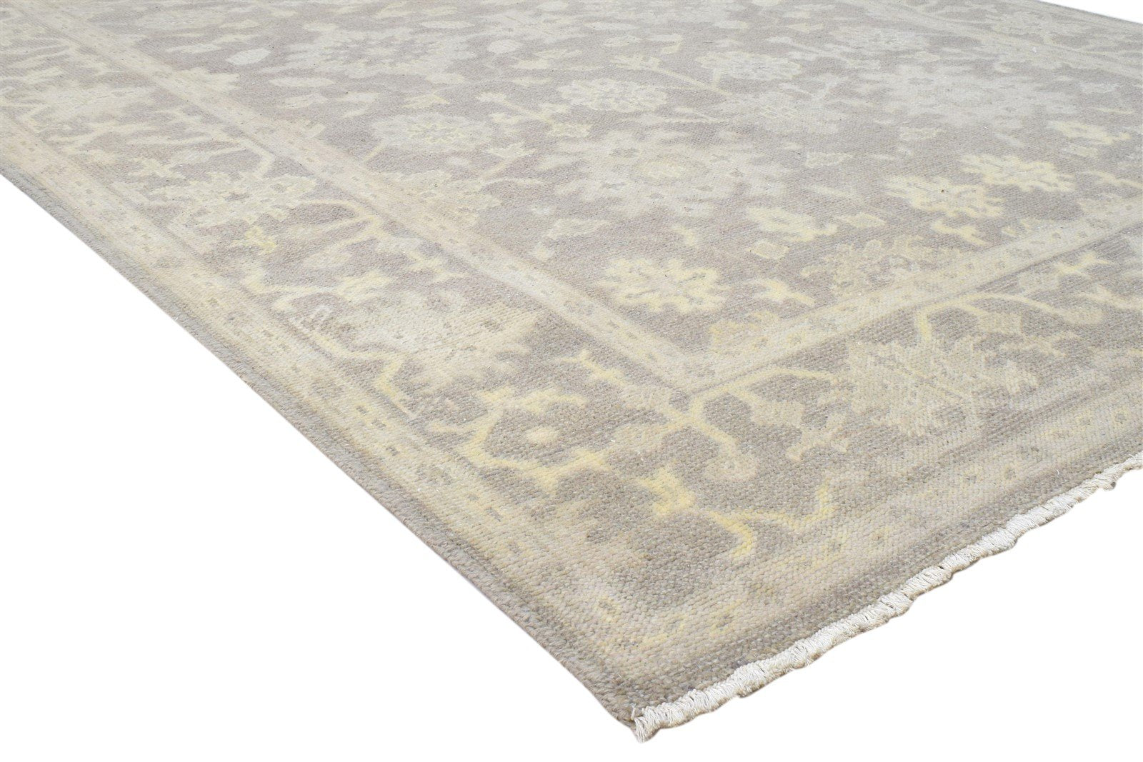 Hand Knotted Brown Wool Rug 5' X 9' Persian Oushak Oriental Room Size Carpet 7860690354325