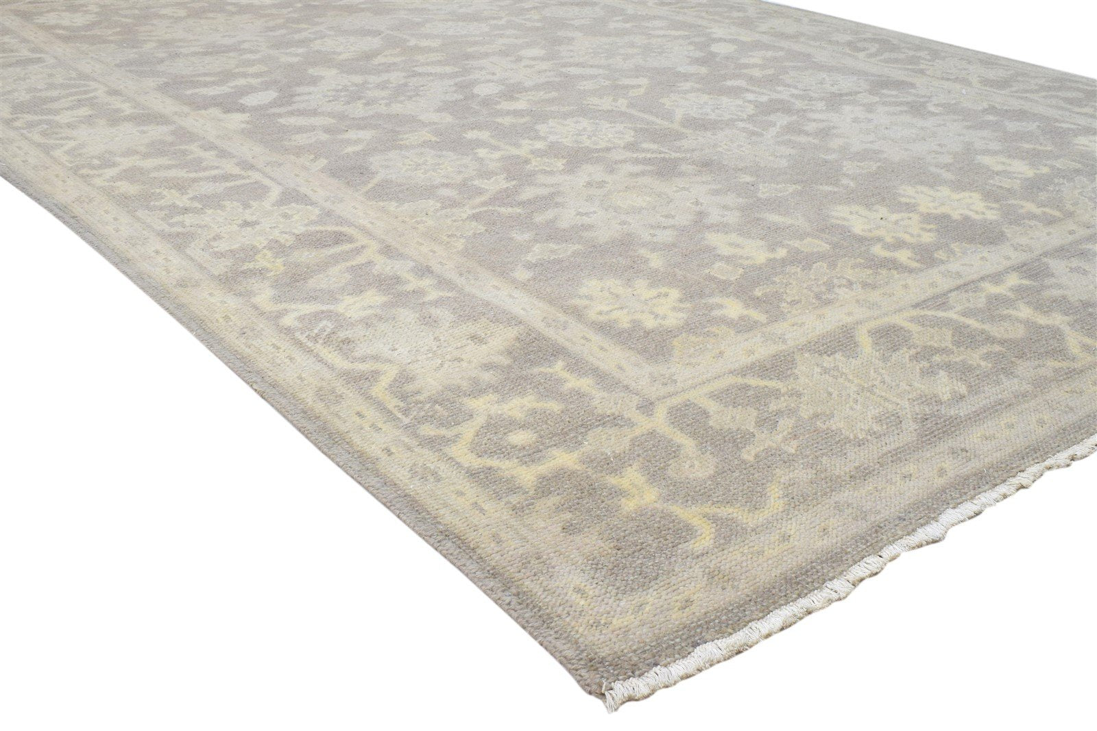 Hand Knotted Brown Wool Rug 5' X 9' Persian Oushak Oriental Room Size Carpet 7860690354325