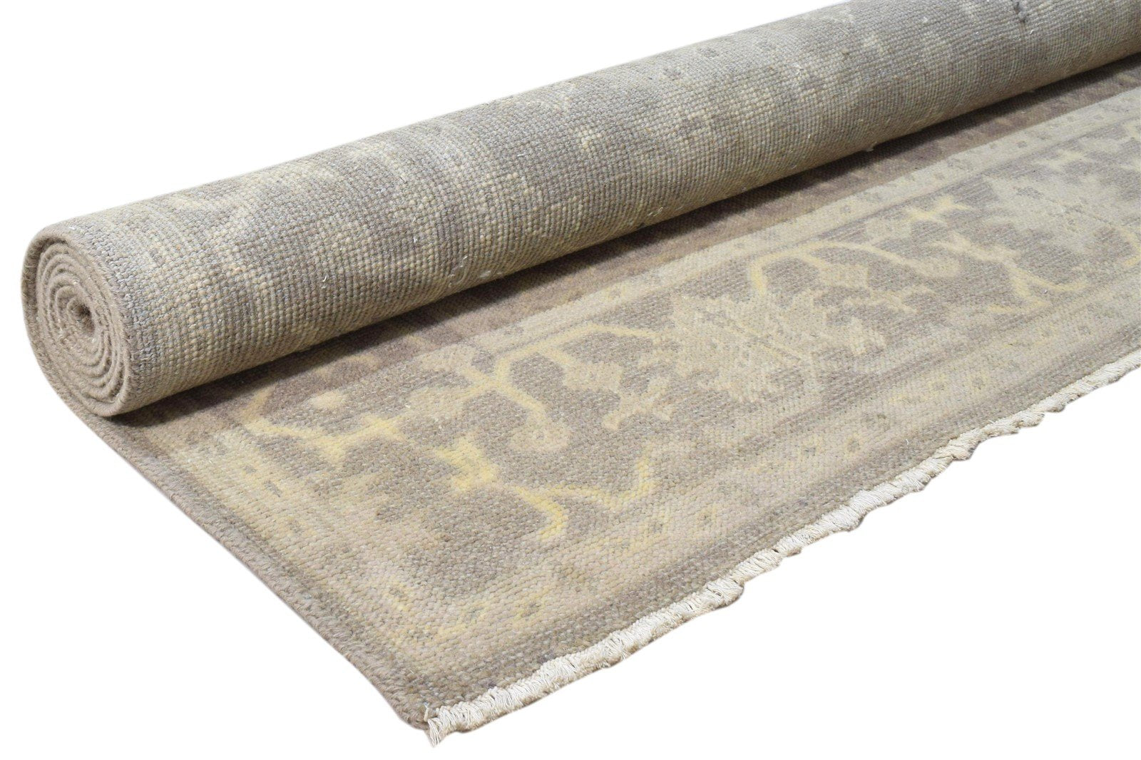 Hand Knotted Brown Wool Rug 5' X 9' Persian Oushak Oriental Room Size Carpet 7860690354325