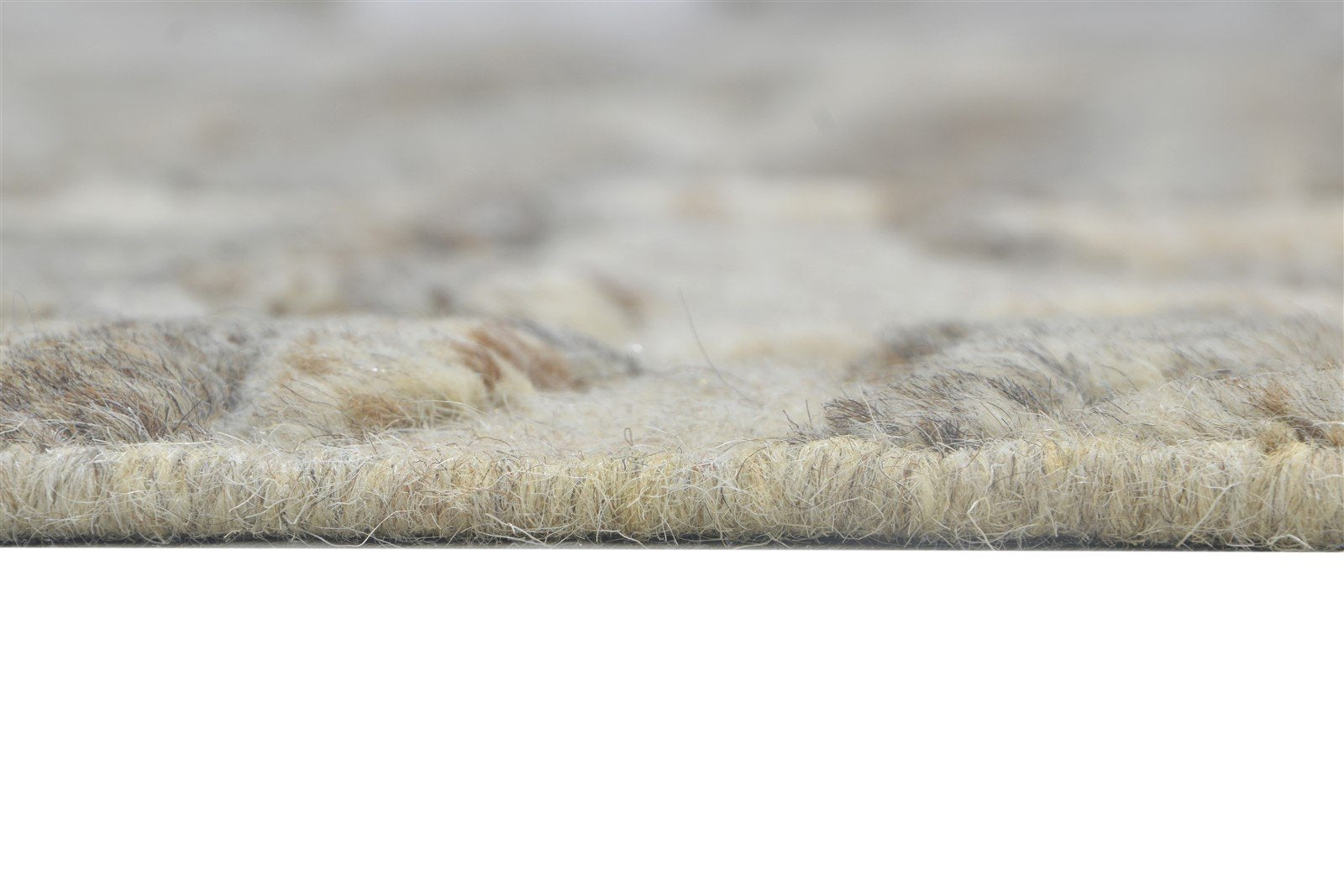 Anabella Hand Knotted Brown Wool Rug 5X7 Modern Scandinavian Abstract 7864236867733