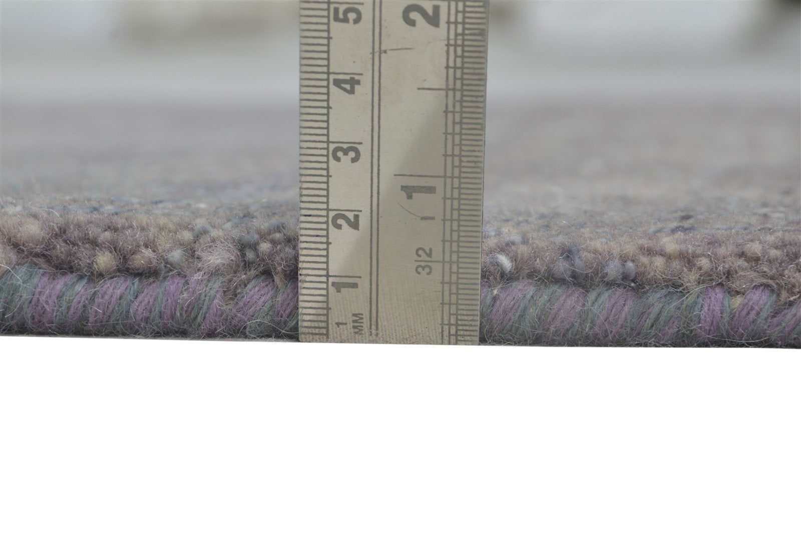 Hand Knotted Brown Wool / Silk Rug 2X3 Modern Scandinavian Grass Trellis Small 7864197709973