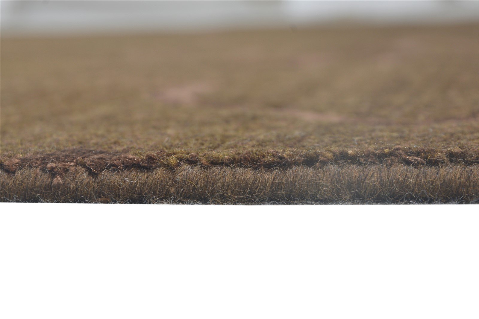 Hand Knotted Brown Wool / Silk Rug 6X8 Modern French Floral Room Size Carpet 7865095192725