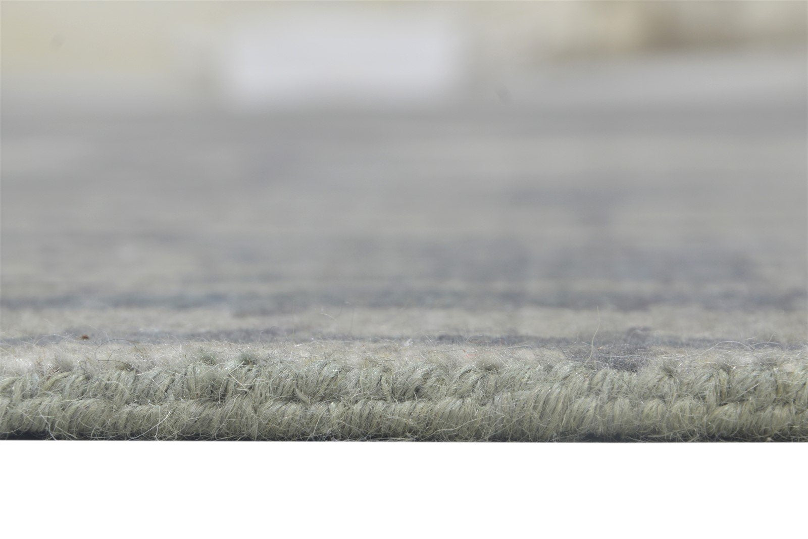 Hand Knotted Charcoal Wool Rug 10X12 Modern Scandinavian Abstract Extra Large 7864104747157