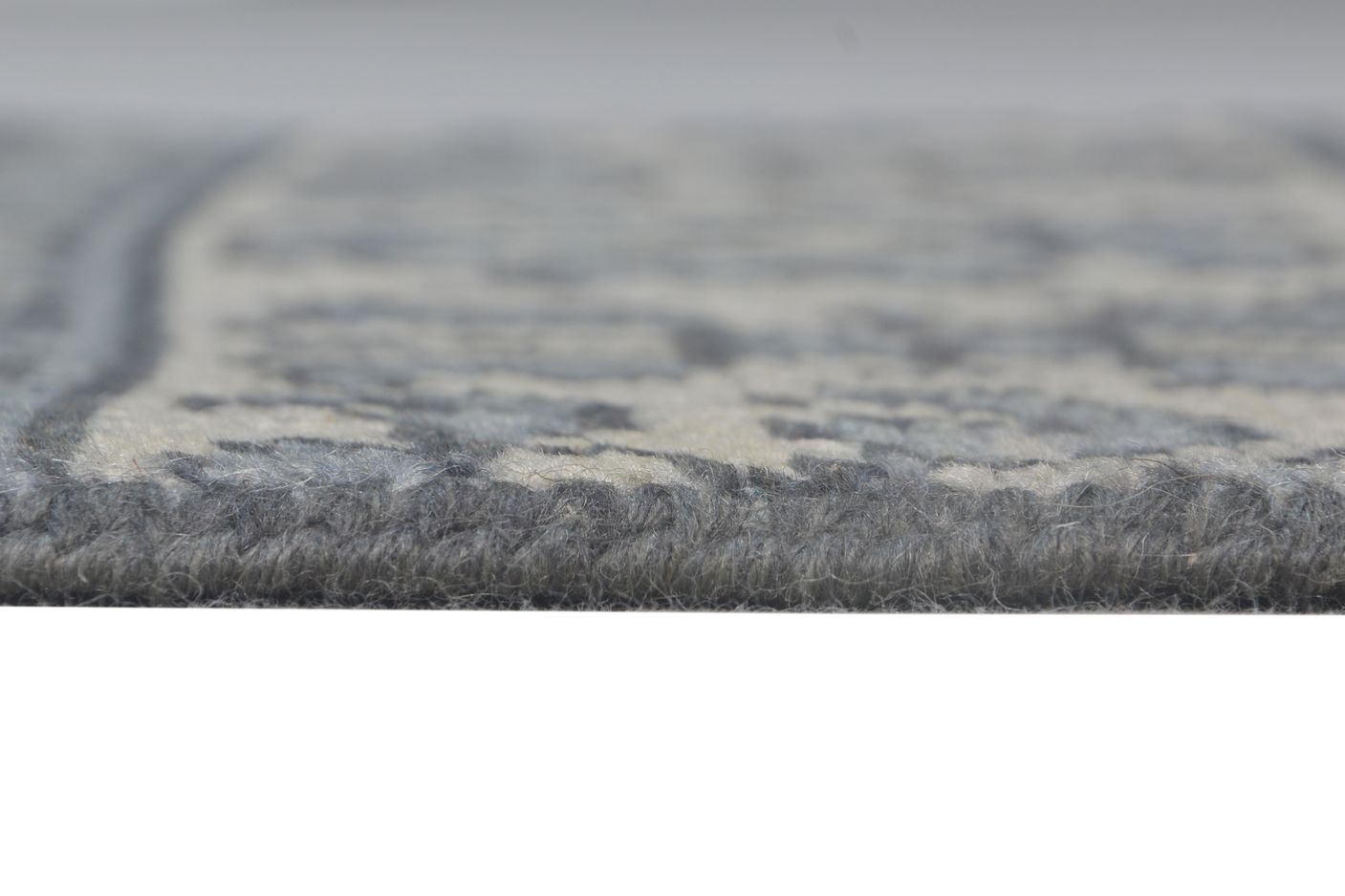 Hand Knotted Charcoal Wool Rug 2' X 2' Persian Oushak Oriental Small Carpet 7865151848597