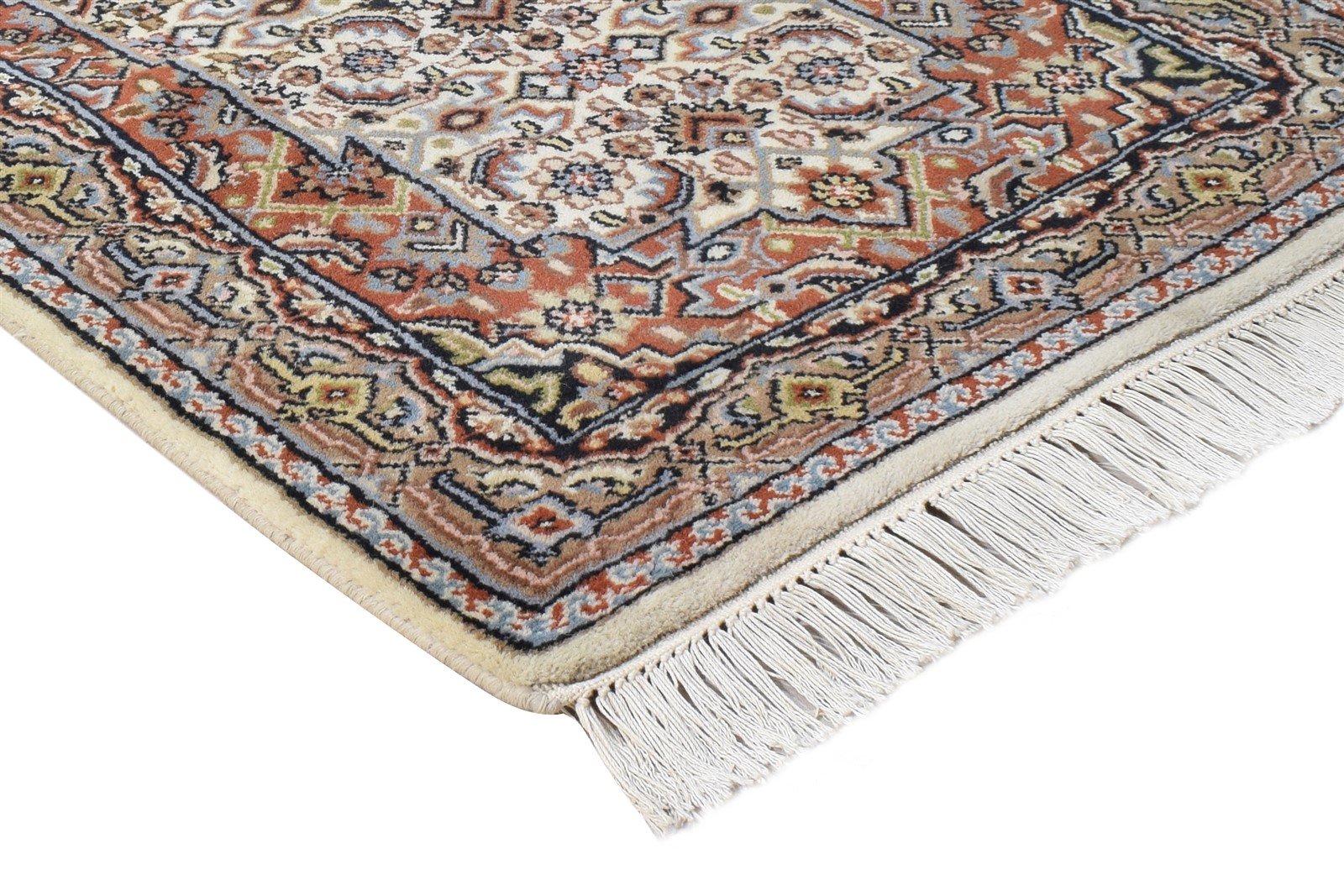 Hand Knotted Cream Wool Rug 2'6 X 4' Persian Tabriz Oriental Small Carpet 7864679104661