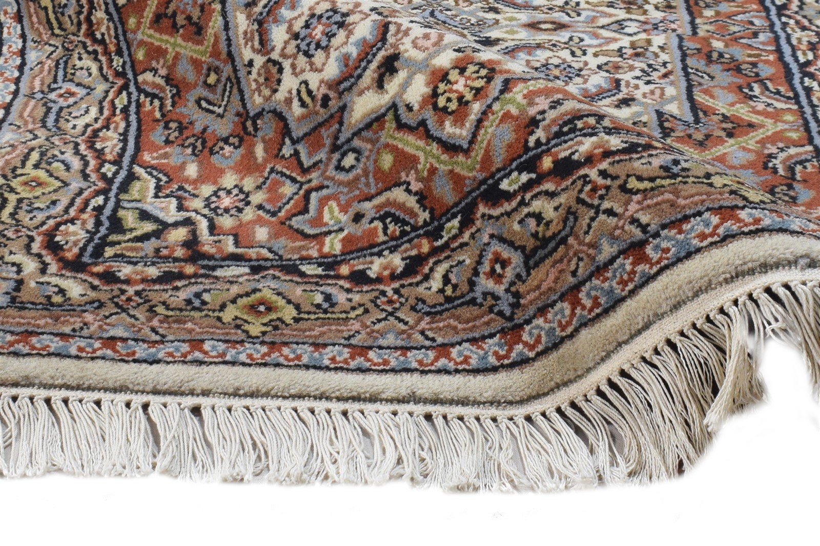 Hand Knotted Cream Wool Rug 2'6 X 4' Persian Tabriz Oriental Small Carpet 7864679104661