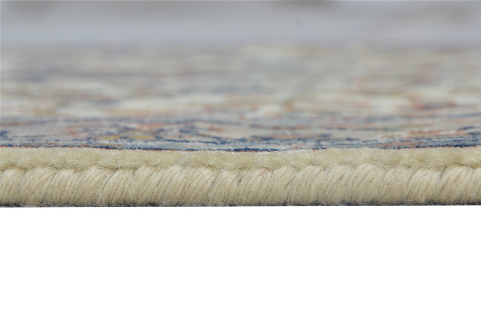 Hand Knotted Cream Wool Rug 3' X 11' Persian Tabriz Oriental Small Runner 7864680153237