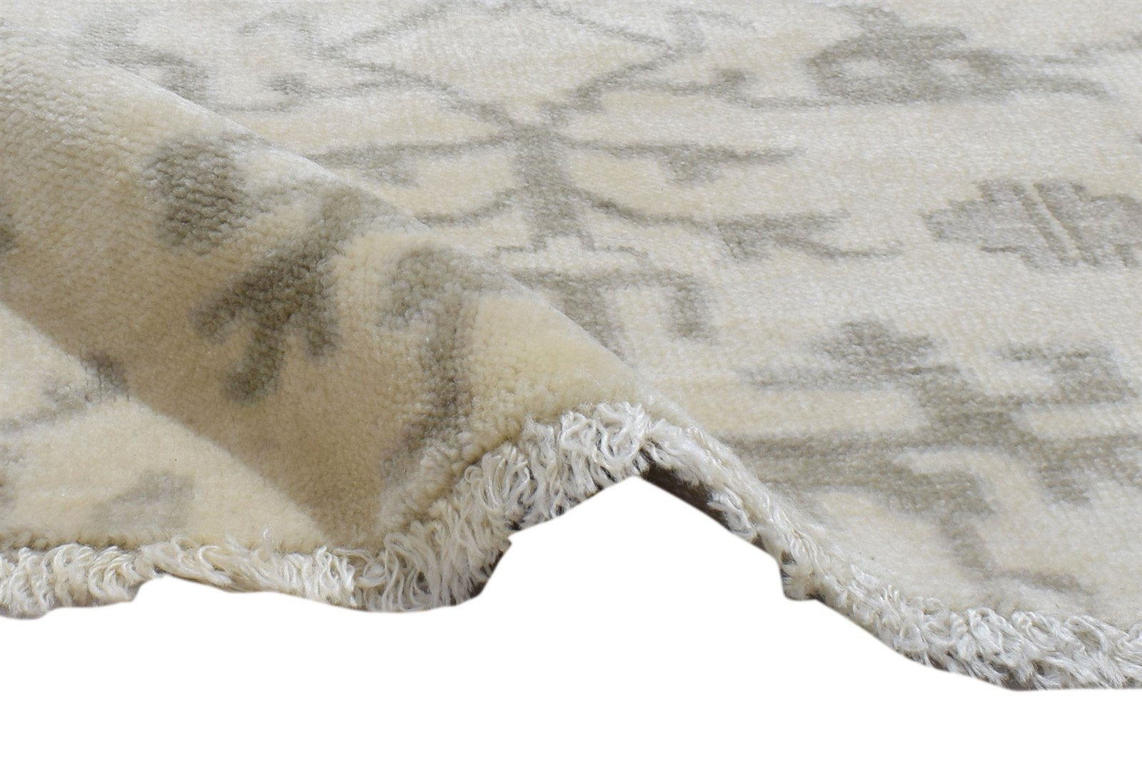 Candie Hand Knotted Cream Wool Rug 3' X 2' Persian Oushak Oriental 7864086102165