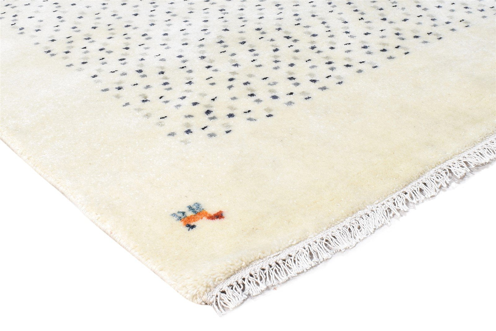 Aveline Hand Knotted Cream Wool Rug 5X6 Southwestern American Tribal 7865012355221