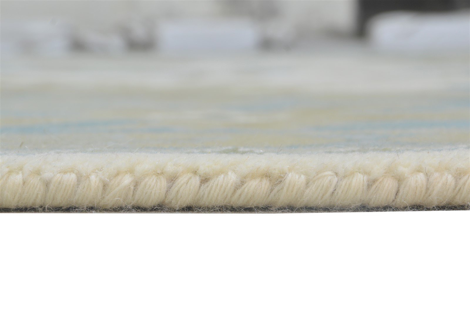 Hand Knotted Cream Wool Rug 9' X 12' Persian Oushak Oriental Extra Large Carpet 7864326193301