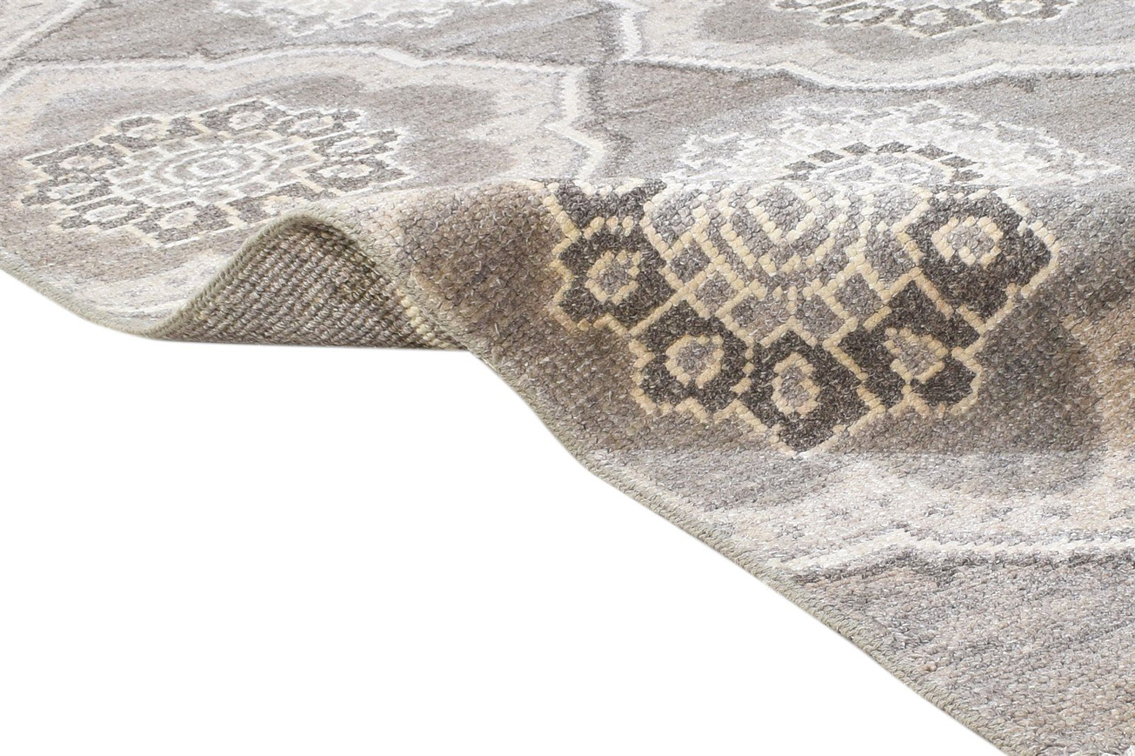 Hand Knotted Dark Grey Silk Rug 5' X 7' Modern Moroccan Tribal Room Size Carpet 7864803590293