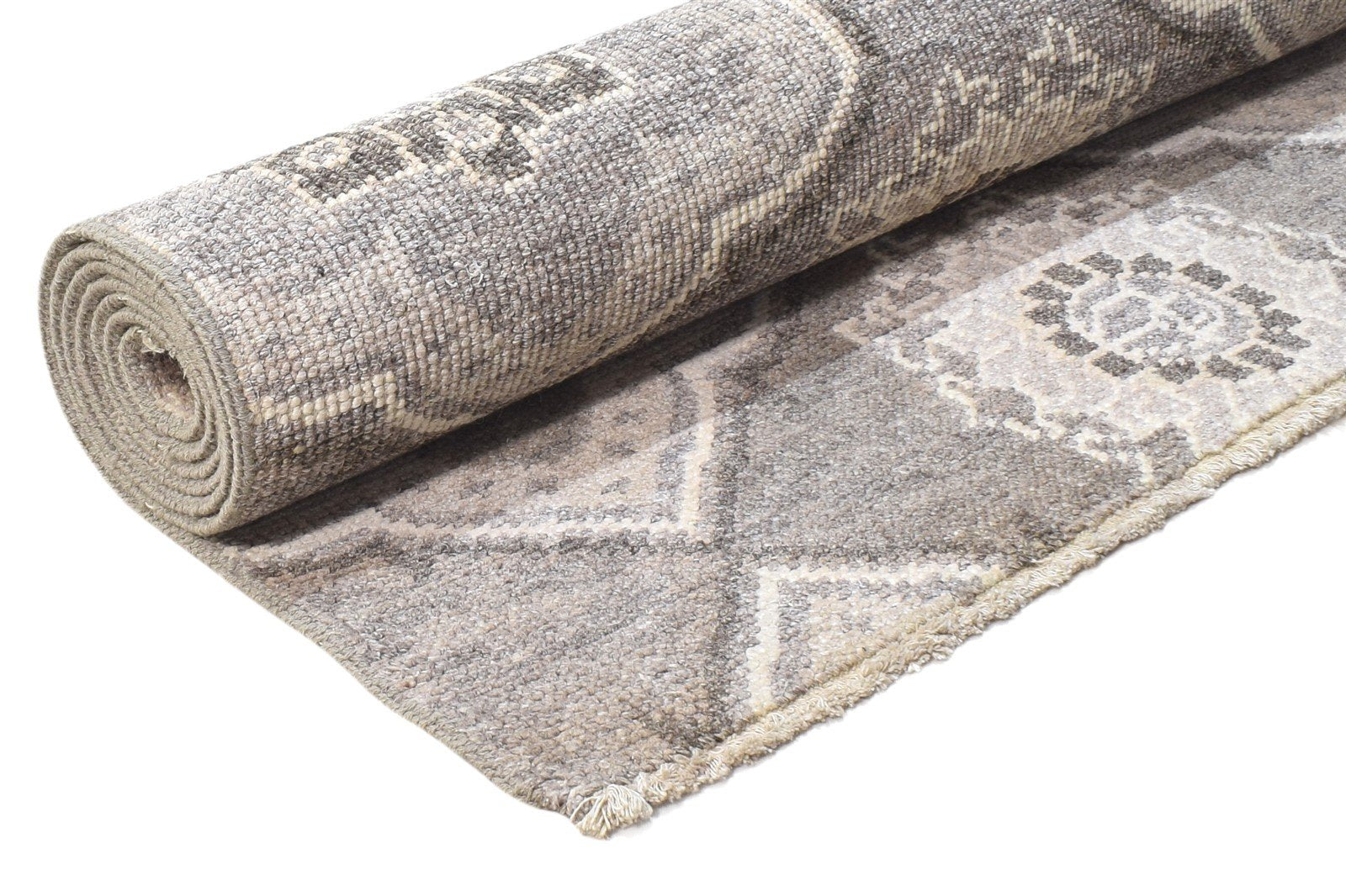 Hand Knotted Dark Grey Silk Rug 5' X 7' Modern Moroccan Tribal Room Size Carpet 7864803590293
