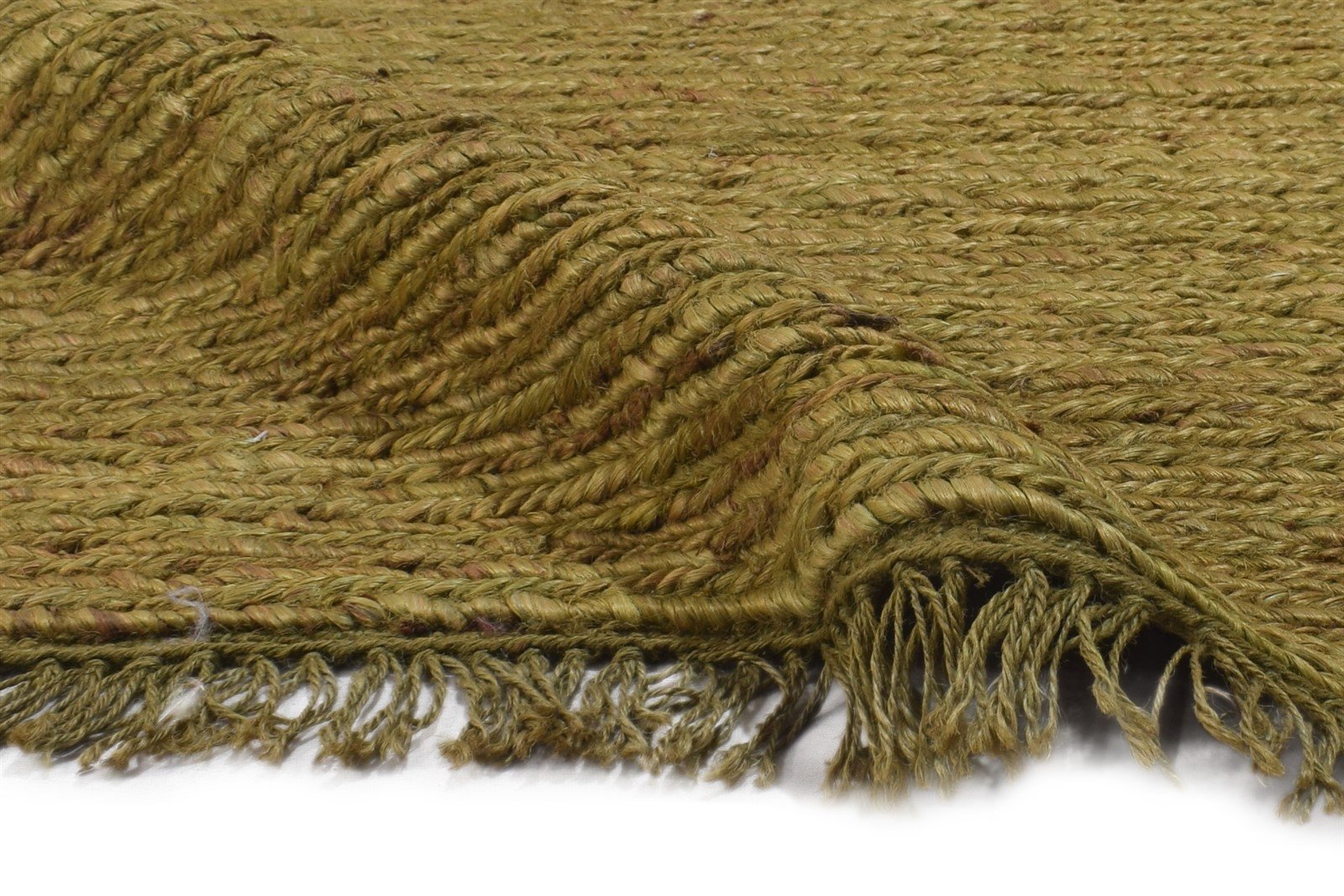 Hand Knotted Gold Hemp Rug 2'6 X 2' Modern Scandinavian Solid Small Carpet 7864502255765