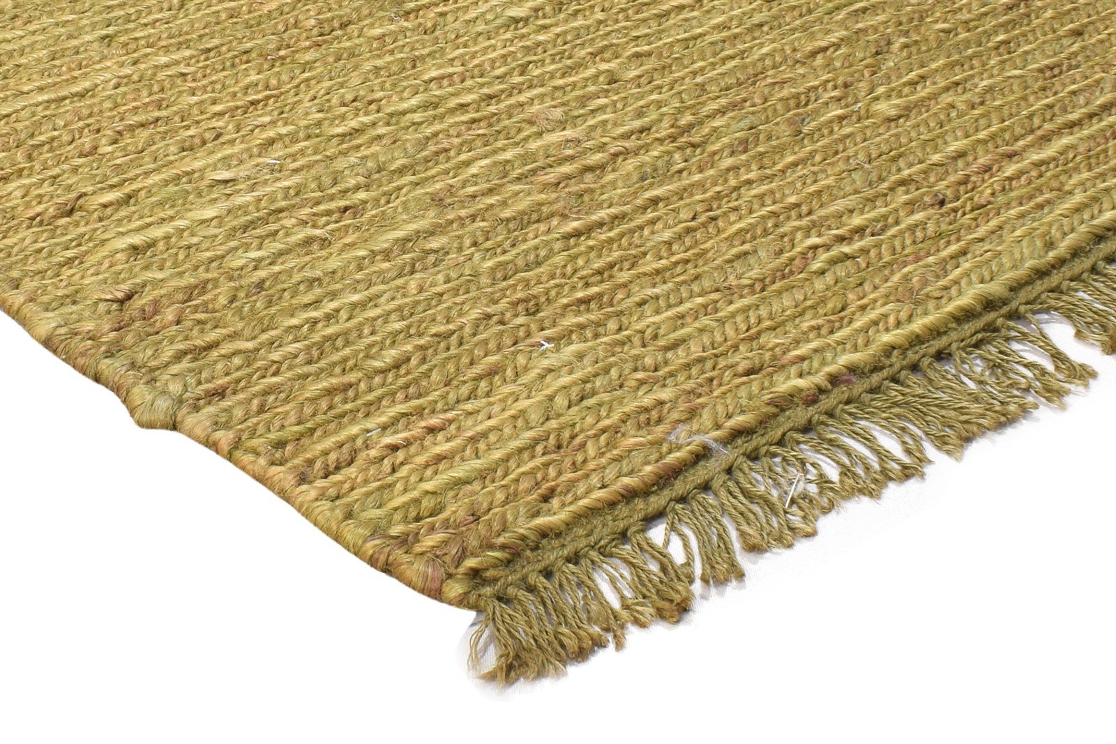 Hand Knotted Gold Hemp Rug 2'6 X 2' Modern Scandinavian Solid Small Carpet 7864502255765