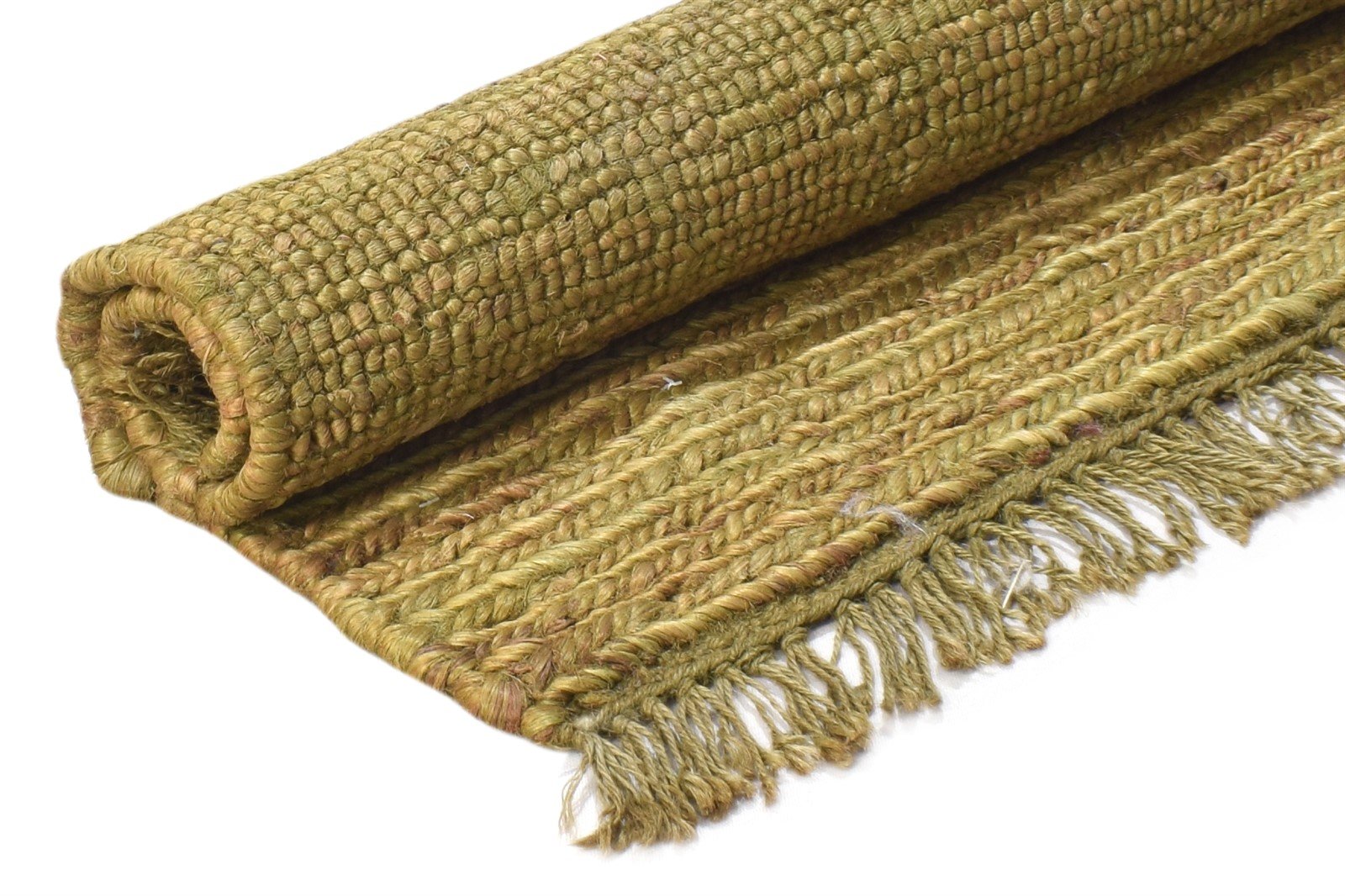 Hand Knotted Gold Hemp Rug 2'6 X 2' Modern Scandinavian Solid Small Carpet 7864502255765