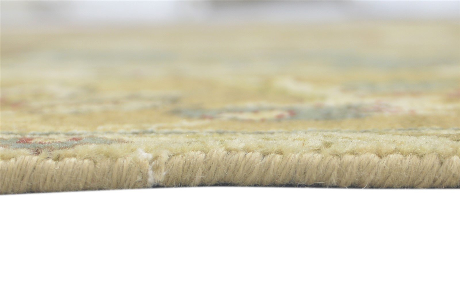 Hand Knotted Gold Wool Rug 6' X 9' Modern Oriental Patchwork Room Size Carpet 7860693794965
