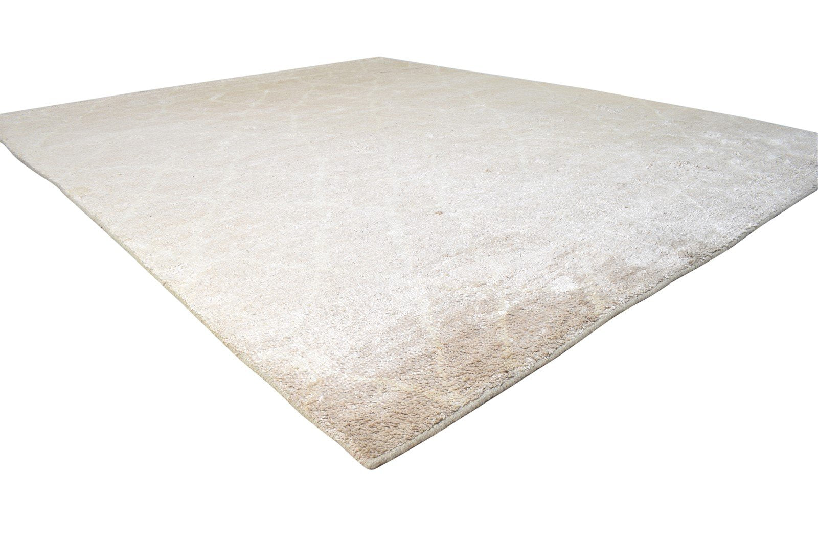 Hand Knotted Grey Rayon From Bamboo Rug 8X10 Modern Moroccan Abstract Large 7864789401749