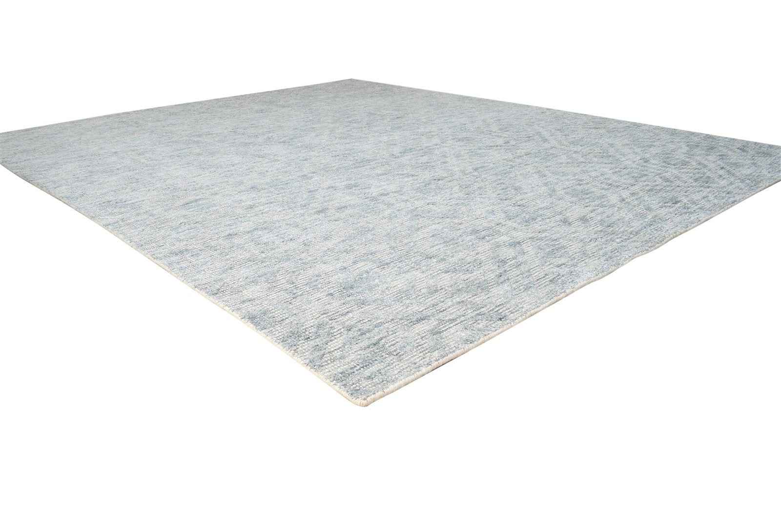 Hand Knotted Grey Rayon From Bamboo Rug 8X10 Modern Scandinavian Trellis Large 7864493965461