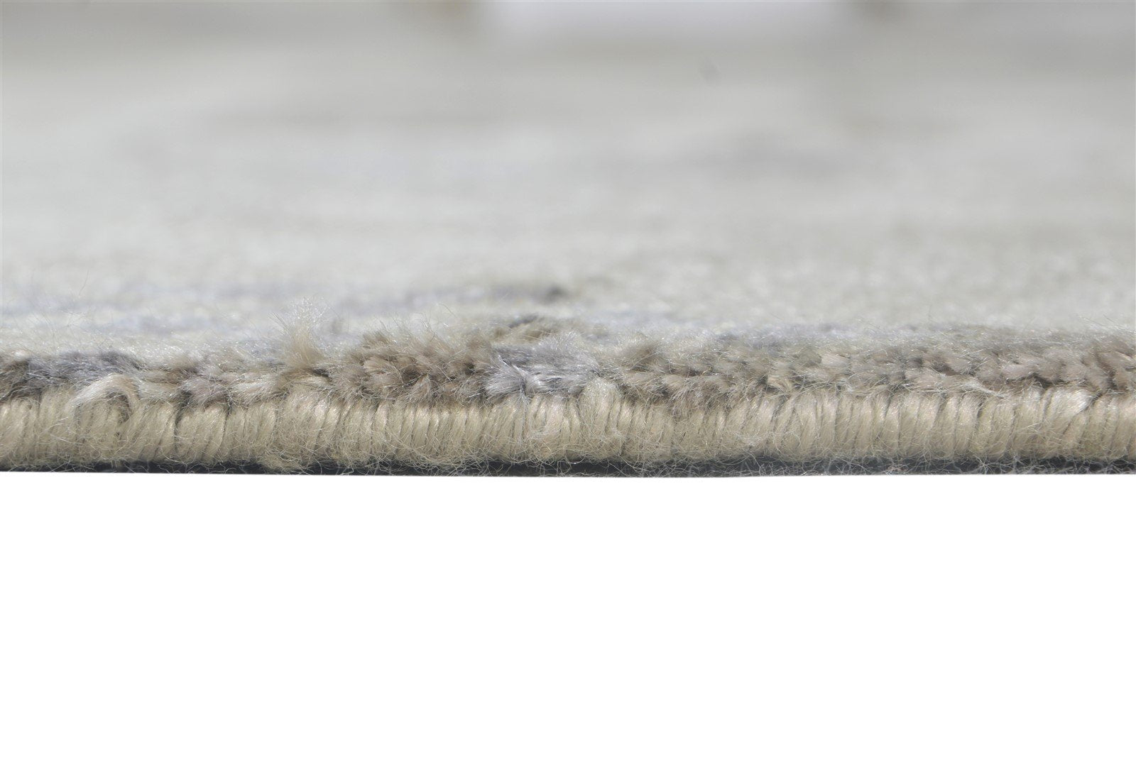 Hand Knotted Grey Silk Rug 6' X 8' Modern American Abstract Room Size Carpet 7865068257429