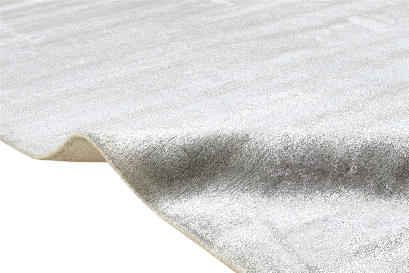Hand Knotted Grey Silk Rug 6' X 9' Modern American Abstract Large Carpet 7865070649493