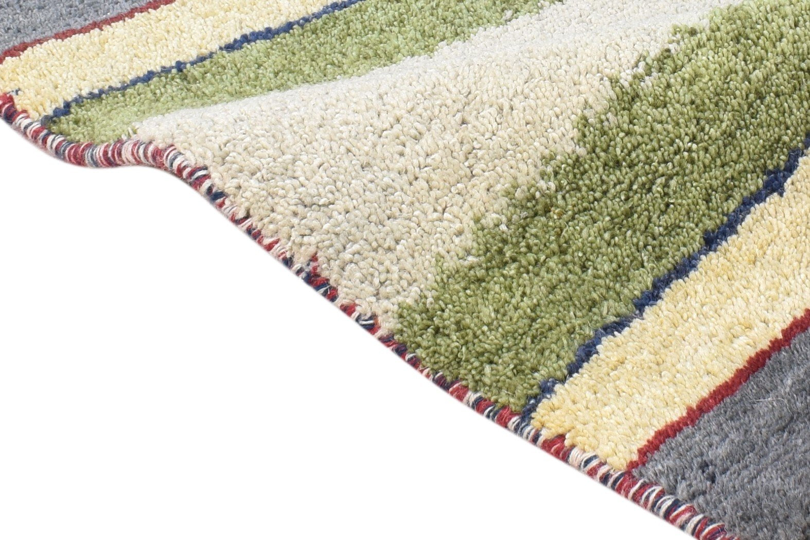 Hand Knotted Grey Wool Rug 1' X 2' Persian Southwestern Tribal Small Carpet 7865182224533