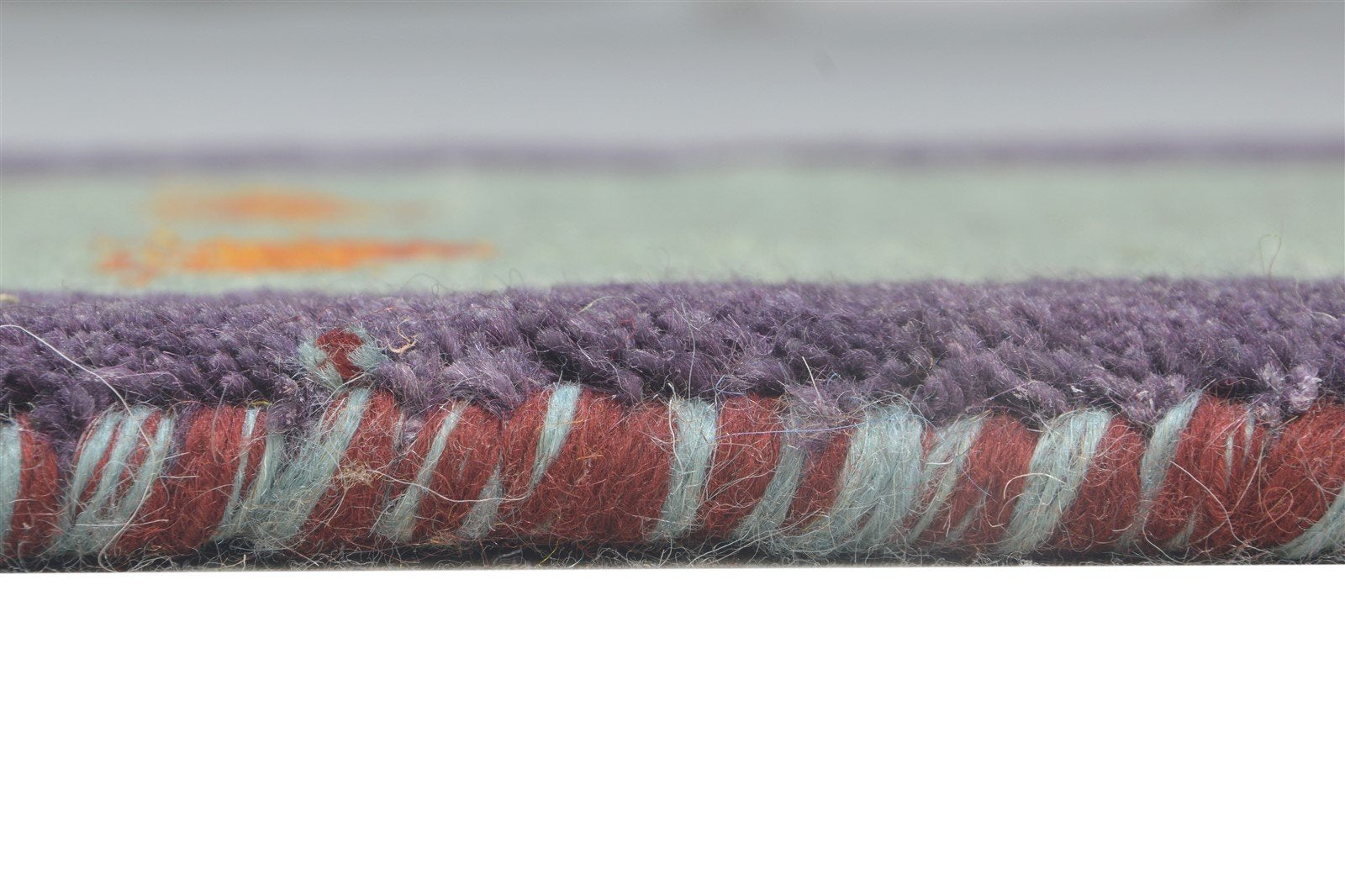 Hand Knotted Grey Wool Rug 1' X 2' Southwestern American Tribal Small Carpet 7865058984085