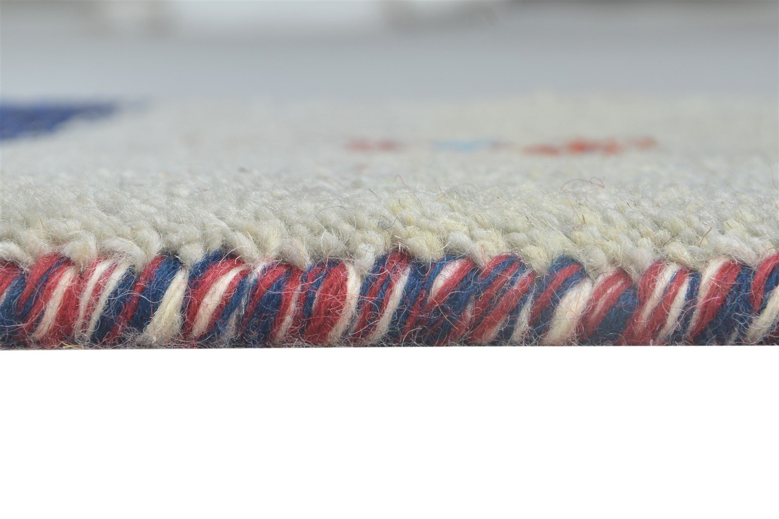 Hand Knotted Grey Wool Rug 1' X 2' Southwestern American Tribal Small Carpet 7865091162261